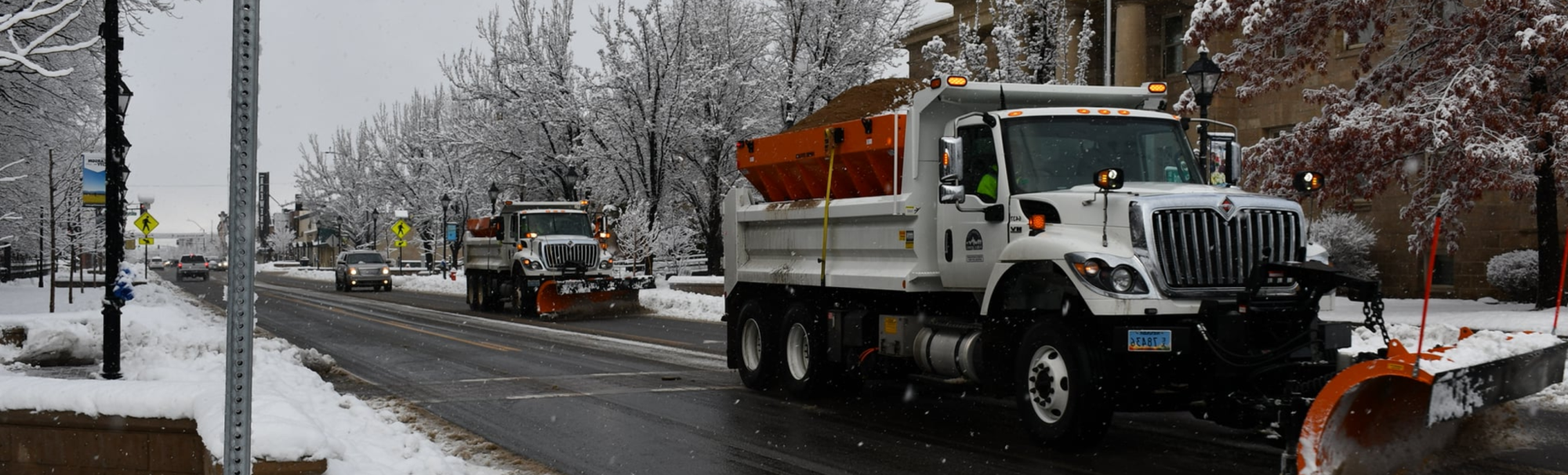 Streets Division Removing Snow